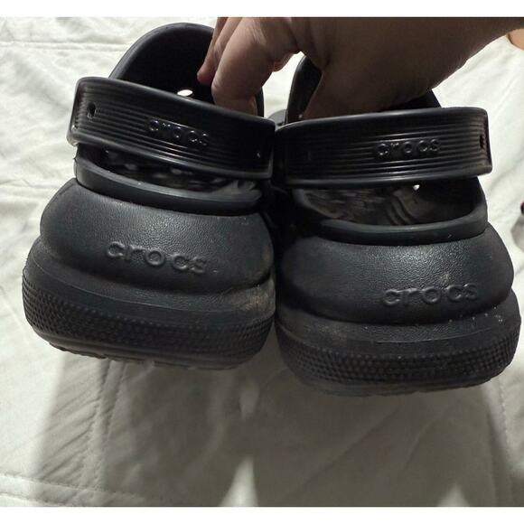 Crocs Classic Crush Clogs Platform Sandals Shoes Chunky Unisex  M 6 W 8 Black